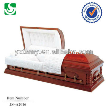 Custom painted high quality wood casket wholesaler